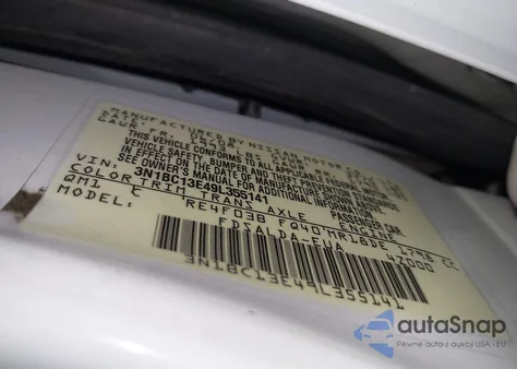 2009 Nissan Versa S/Sl from USA, damaged, VIN 3N1BC13E49L355141